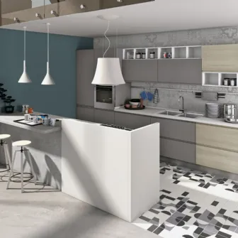 Cucina Moderna Jey Feel finitura Grigio di Creo