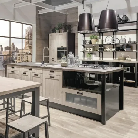 Cucina Kyra Telaio Abete Nordico Bianco di Creo