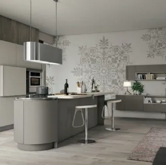 Cucina moderna Clover 05 di Lube