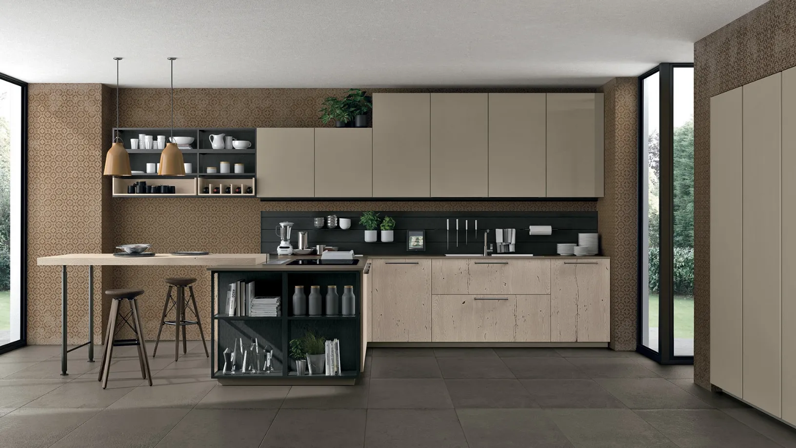 Cucina moderna Oltre 07 di Lube