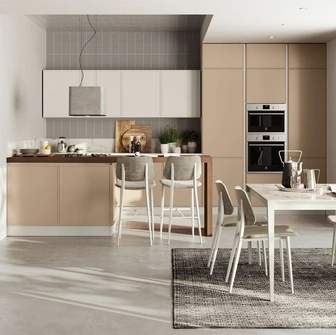 Cucina Moderna Rewind con penisola di Creo
