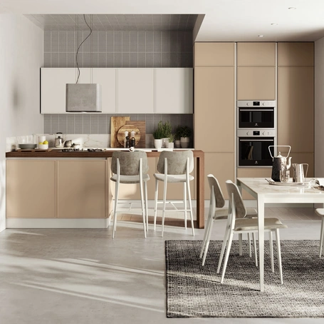 Cucina Moderna Rewind con penisola di Creo