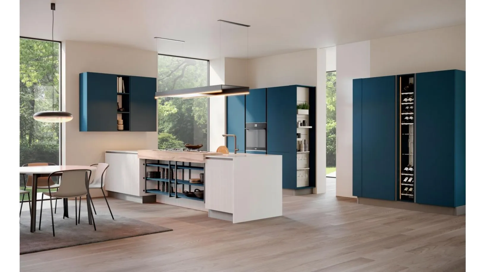 Cucina Moderna Round New 04 di Lube