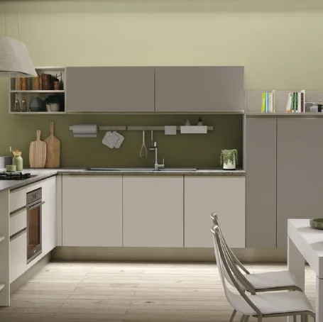 Cucina Moderna Tablet in Laccato Opaco di Creo