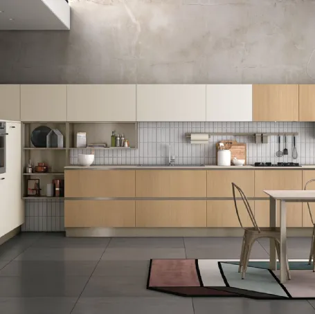 Cucina Moderna Tablet in finitura Rovere Arizona di Creo