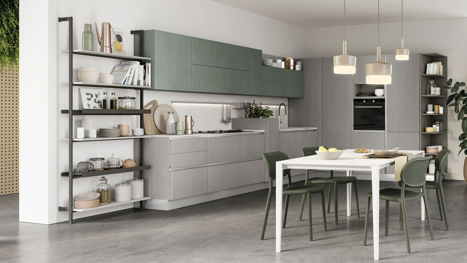 Cucina Moderna ad angolo Unica 10 di Lube