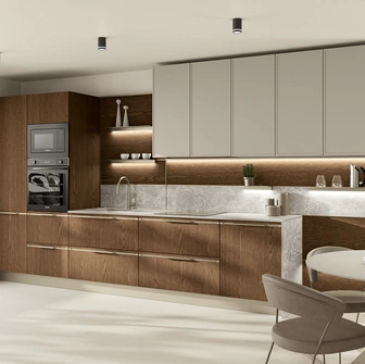 Cucina Moderna Wood lineare di Creo
