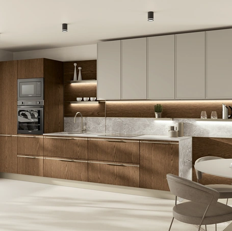 Cucina Moderna Wood lineare di Creo