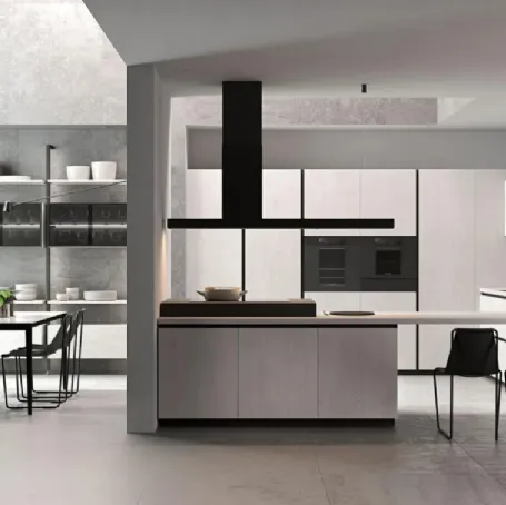 Cucina moderna Clover Design Lux 04 di Lube