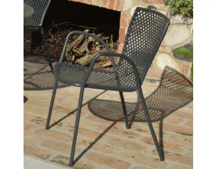 Sedia Sommer Poltroncina in acciaio zincato di La Seggiola