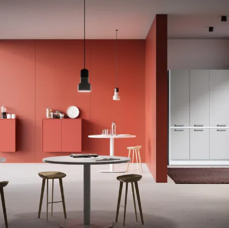 Armadio con ante battenti laccato Grigio di Colombini Office