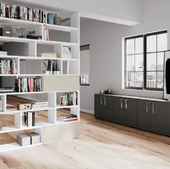 Armadio Archivio basso laccato Grigio di Colombini Office