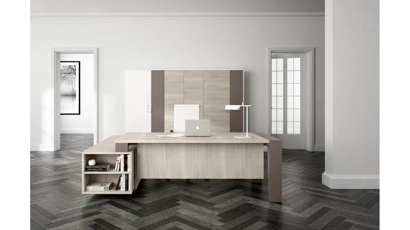 Mobile Ufficio Direzionale in melaminico e laccato opaco GO 02 di Colombini Office