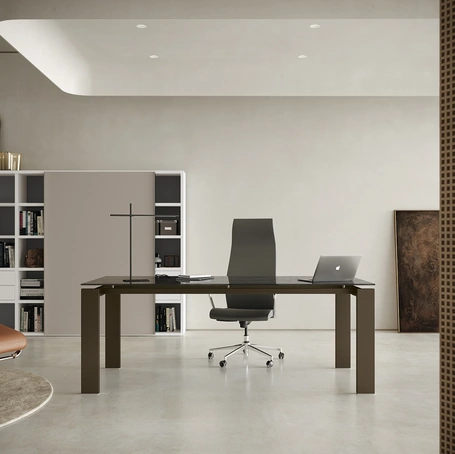 Scrivania Direzionale Go Steel Vetro di Colombini Office