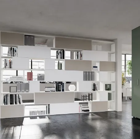 Libreria divisoria in laccato opaco e melaminico di Colombini Office