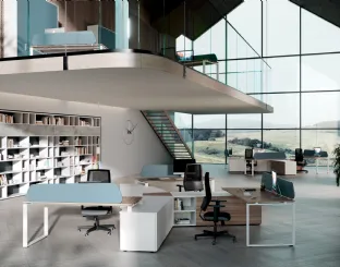 Scrivania Operativa Loft Lightness 01 di Colombini Office