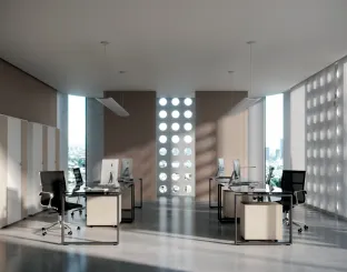 Scrivania Operativa Loft Lightness 03 di Colombini Office