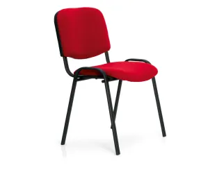 Seduta ospiti e attesa 22 in tessuto rosso imbottito di Colombini Office